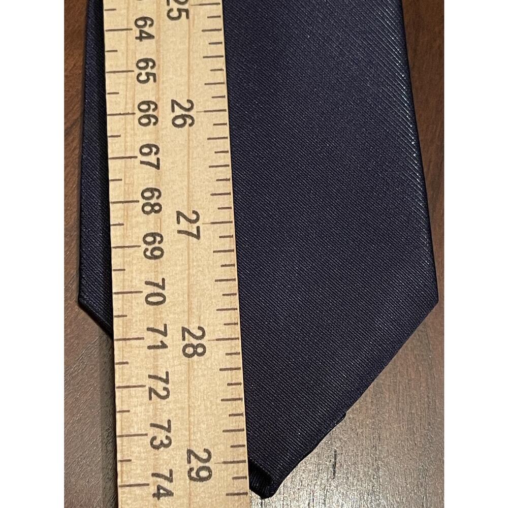 Van Heusen Blue 75% Polyester 25% Nylon Men’s Neck Tie Made In China - Picture 5 of 9